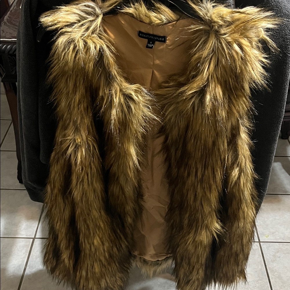 Counterparts Brown Faux Fur Teddy Jacket
